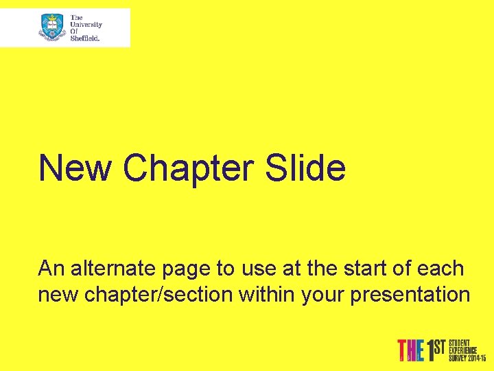 New Chapter Slide An alternate page to use at the start of each new New Chapter Slide An alternate page to use at the start of each new