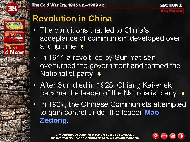 Revolution in China • The conditions that led to China's acceptance of communism developed Revolution in China • The conditions that led to China's acceptance of communism developed