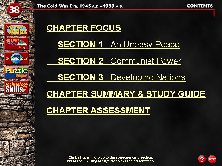 CHAPTER FOCUS SECTION 1 An Uneasy Peace SECTION 2 Communist Power SECTION 3 Developing CHAPTER FOCUS SECTION 1 An Uneasy Peace SECTION 2 Communist Power SECTION 3 Developing