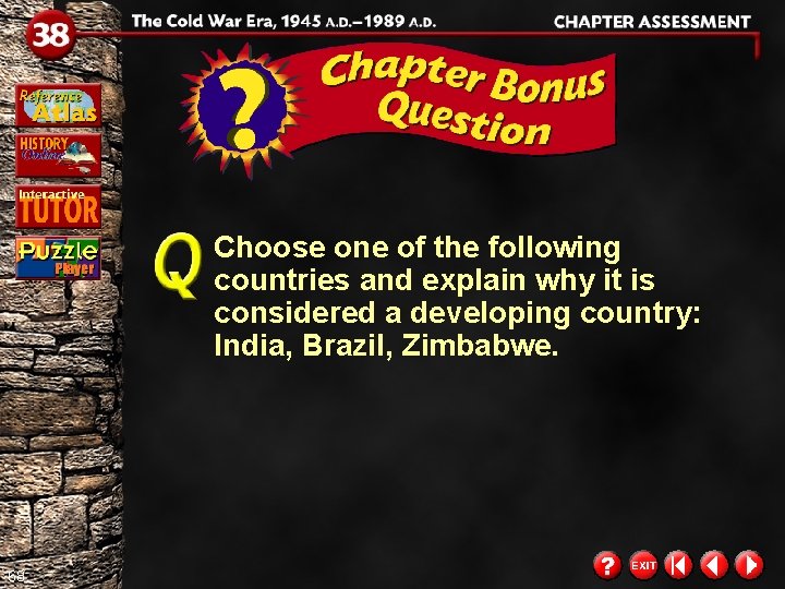 Choose one of the following countries and explain why it is considered a developing Choose one of the following countries and explain why it is considered a developing