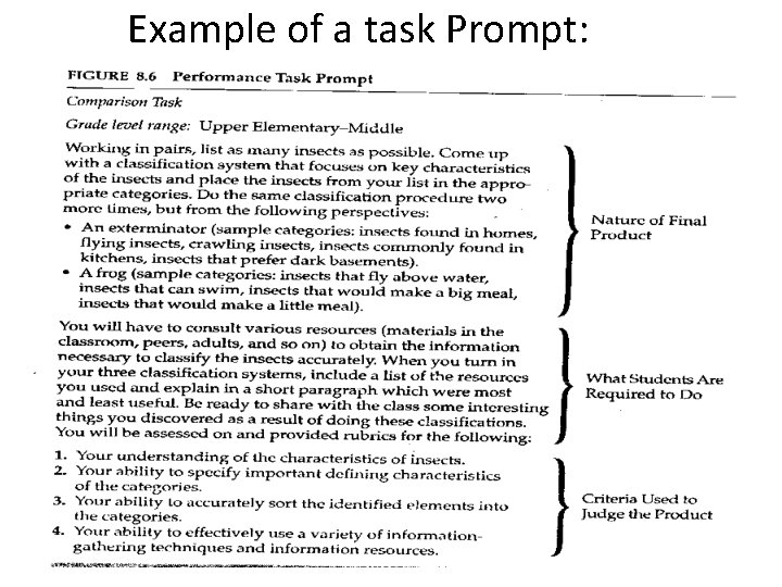 Example of a task Prompt: 