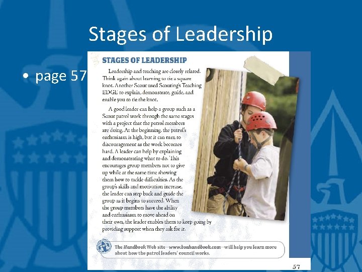 Stages of Leadership • page 57 