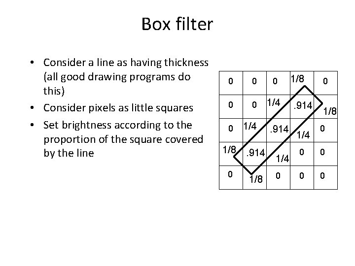 Box Filter Diagram In Computer Vision CS 559 Computer Graphics Lecture 9 Projection Li