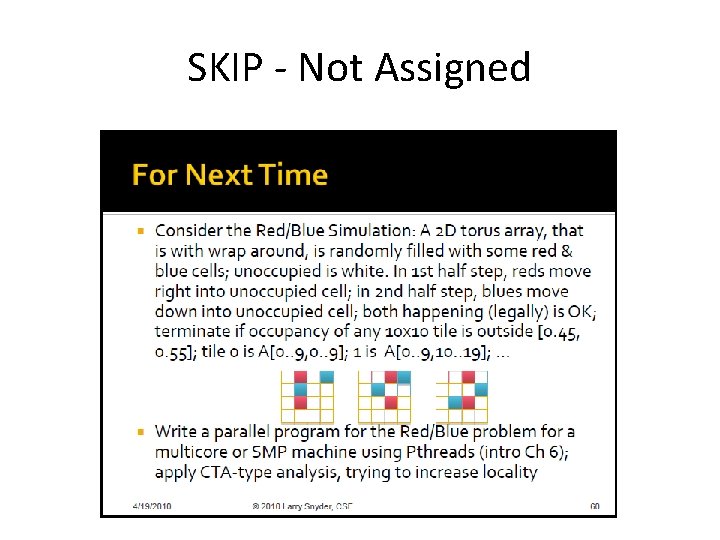 SKIP - Not Assigned 