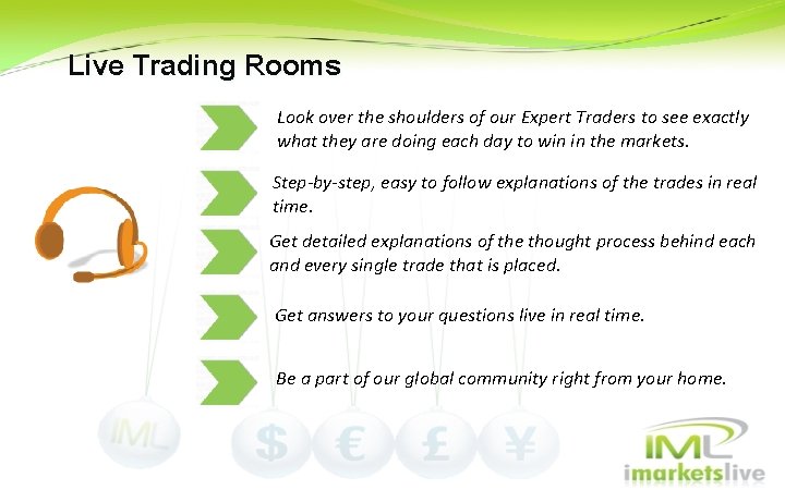 Live Trading Rooms Look over the shoulders of our Expert Traders to see exactly Live Trading Rooms Look over the shoulders of our Expert Traders to see exactly