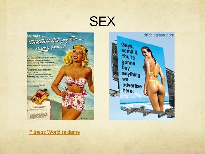 SEX Fitness World reklame 