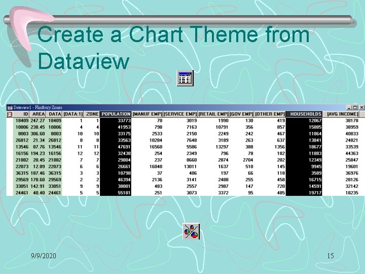 Create a Chart Theme from Dataview 9/9/2020 15 Create a Chart Theme from Dataview 9/9/2020 15