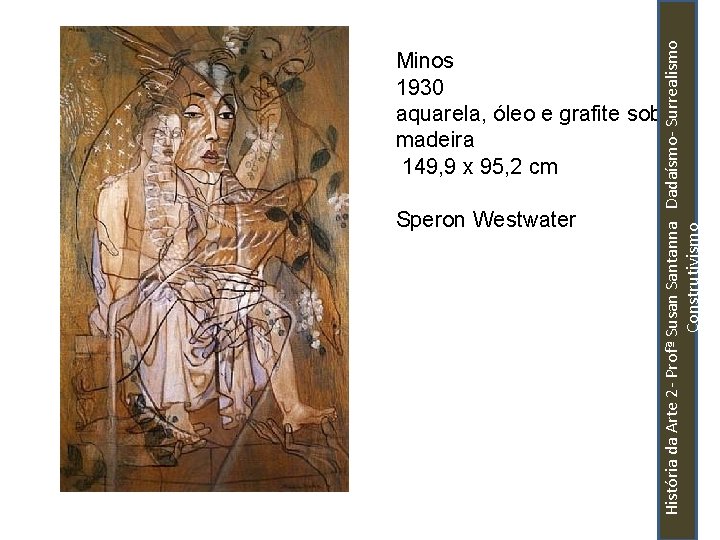 História da Arte 2 - Profª Susan Santanna Dadaísmo- Surrealismo Construtivismo Minos 1930 aquarela,