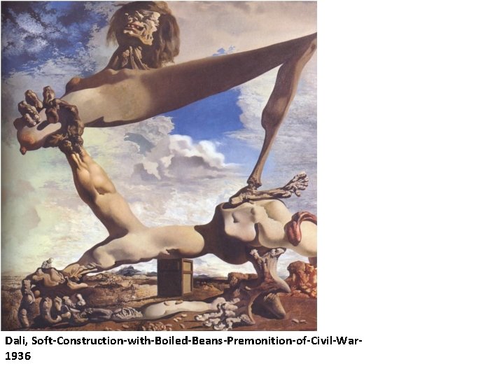 Dali, Soft-Construction-with-Boiled-Beans-Premonition-of-Civil-War 1936 