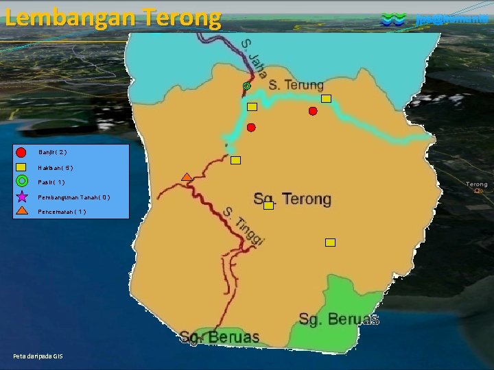 Lembangan Terong Banjir ( 2 ) Hakisan ( 5 ) Pasir ( 1 ) Lembangan Terong Banjir ( 2 ) Hakisan ( 5 ) Pasir ( 1 )