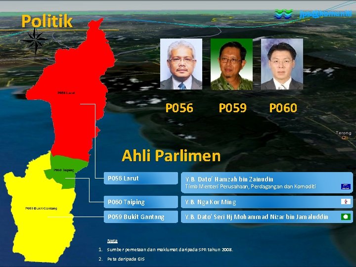 jps@komuniti Politik P 056 P 059 P 060 Ahli Parlimen P 056 Larut Y. jps@komuniti Politik P 056 P 059 P 060 Ahli Parlimen P 056 Larut Y.