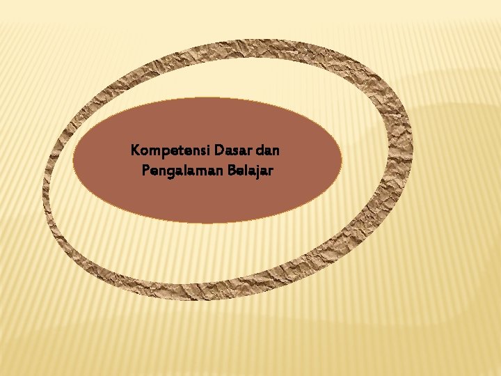 Kompetensi Dasar dan Pengalaman Belajar 