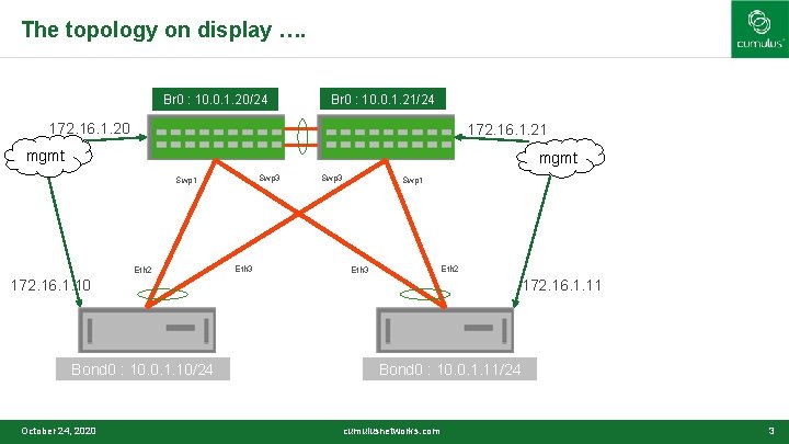 The topology on display …. Br 0 : 10. 0. 1. 20/24 Br 0