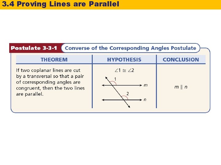 3. 4 Proving Lines are Parallel 