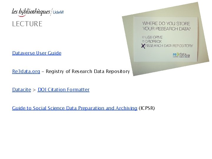 LECTURE Dataverse User Guide Re 3 data. org - Registry of Research Data Repository