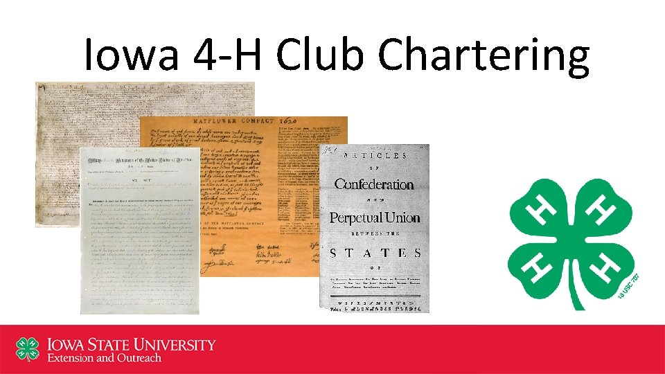 Iowa 4 -H Club Chartering 