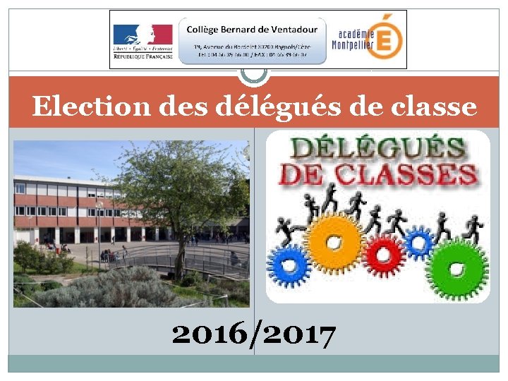 Election des délégués de classe 2016/2017 