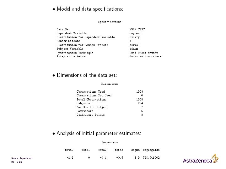 Name, department 32 Date 