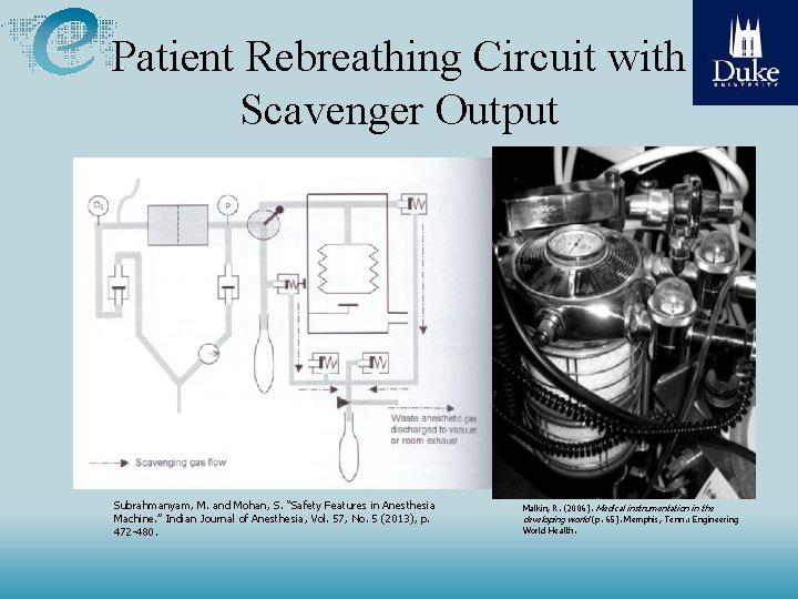 Patient Rebreathing Circuit with Scavenger Output Subrahmanyam, M. and Mohan, S. “Safety Features in Patient Rebreathing Circuit with Scavenger Output Subrahmanyam, M. and Mohan, S. “Safety Features in