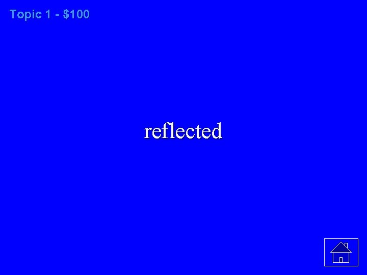 Topic 1 - $100 reflected 