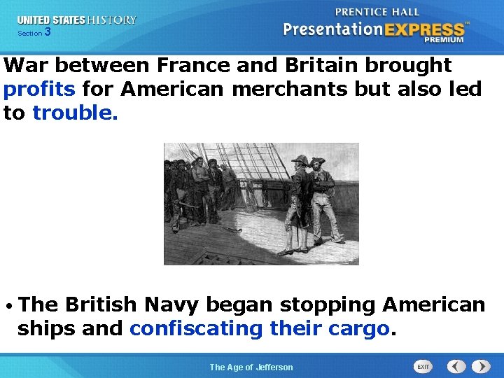 325 Section Chapter Section 1 War between France and Britain brought profits for American