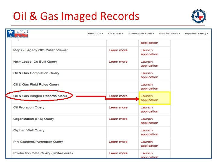Oil & Gas Imaged Records 