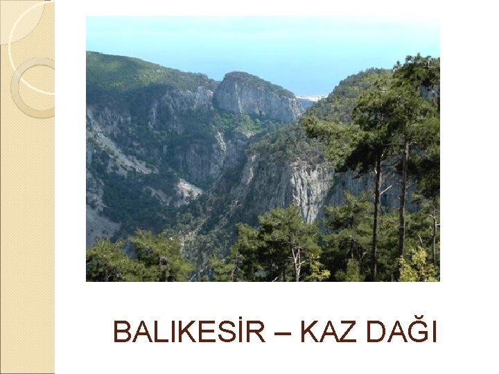  BALIKESİR – KAZ DAĞI 