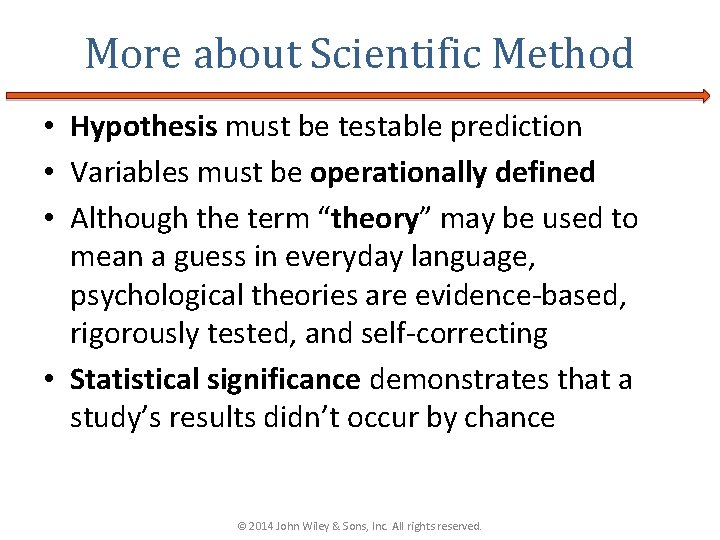 More about Scientific Method • Hypothesis must be testable prediction • Variables must be More about Scientific Method • Hypothesis must be testable prediction • Variables must be