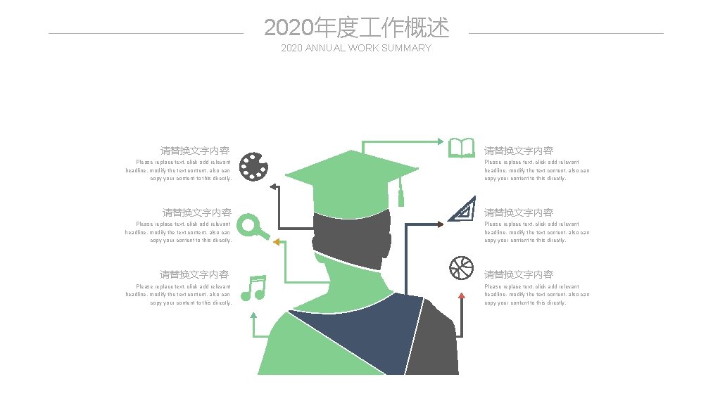 2020年度 作概述 2020 ANNUAL WORK SUMMARY 请替换文字内容 Please replace text, click add relevant headline,