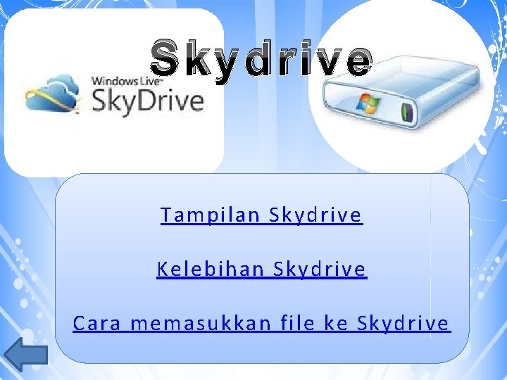 Skydrive Tampilan Skydrive Kelebihan Skydrive Cara memasukkan file ke Skydrive 