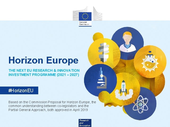 Horizon Europe THE NEXT EU RESEARCH & INNOVATION INVESTMENT PROGRAMME (2021 – 2027) #Horizon.