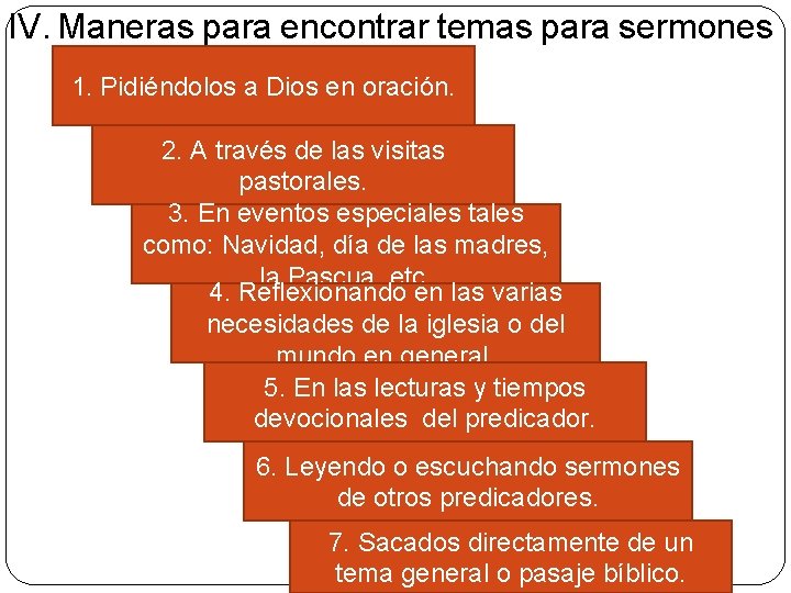 IV. Maneras para encontrar temas para sermones bíblicos. 1. Pidiéndolos a Dios en oración.