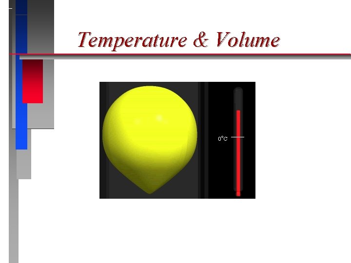 Temperature & Volume Temperature & Volume