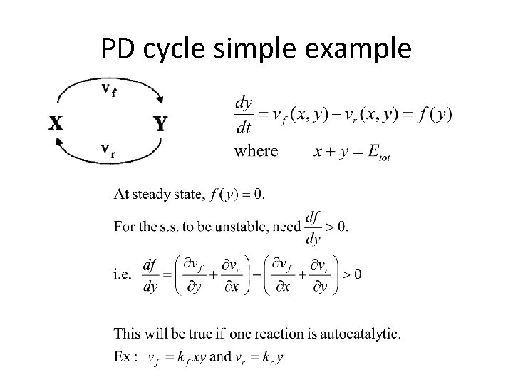 PD cycle simple example 