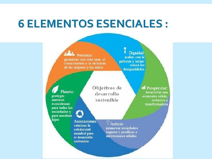 6 ELEMENTOS ESENCIALES : 