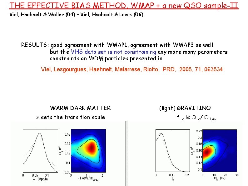 THE EFFECTIVE BIAS METHOD, WMAP + a new QSO sample-II Viel, Haehnelt & Weller