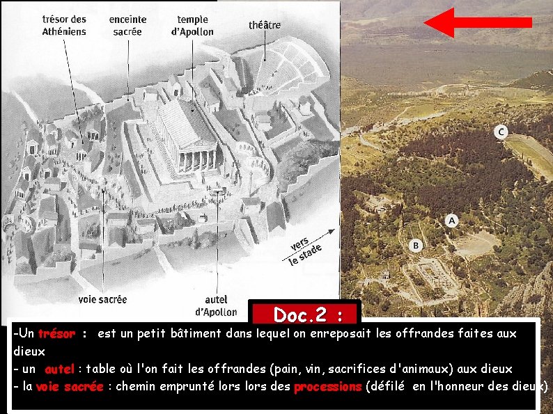Doc. 2 : -Un trésor : est un petit bâtiment dans lequel on enreposait