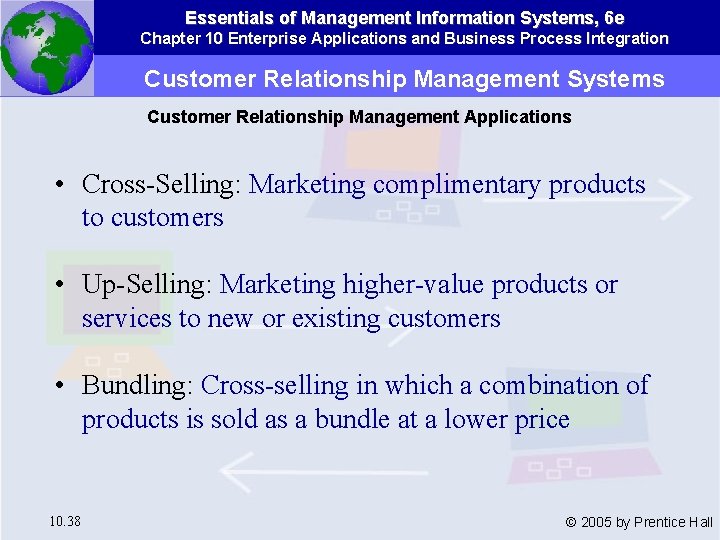 Essentials of Management Information Systems, 6 e Chapter 10 Enterprise Applications and Business Process