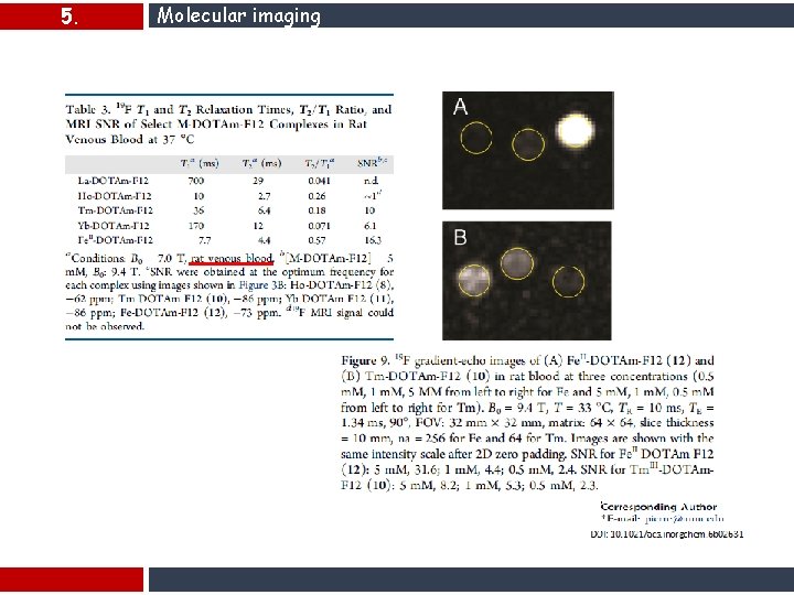 5. Molecular imaging 5. Molecular imaging