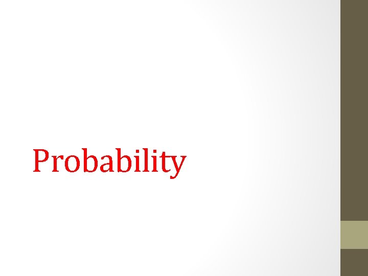 Probability 