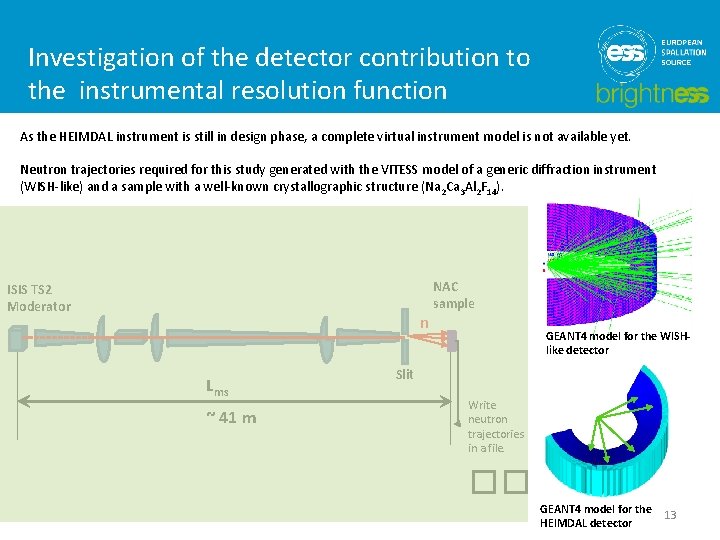 Investigation of the detector contribution to the instrumental resolution function As the HEIMDAL instrument