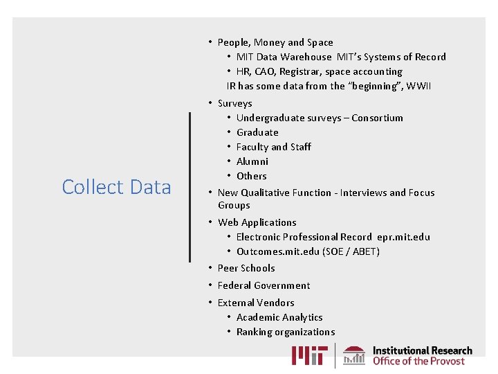 Mit Information Quality Program MIT Institutional Research AKA the Office of Incidental