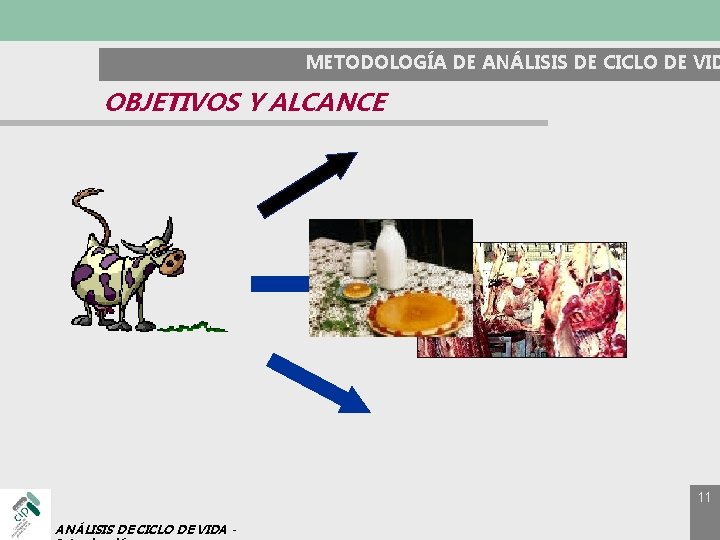 METODOLOGÍA DE ANÁLISIS DE CICLO DE VID OBJETIVOS Y ALCANCE 11 ANÁLISIS DE CICLO