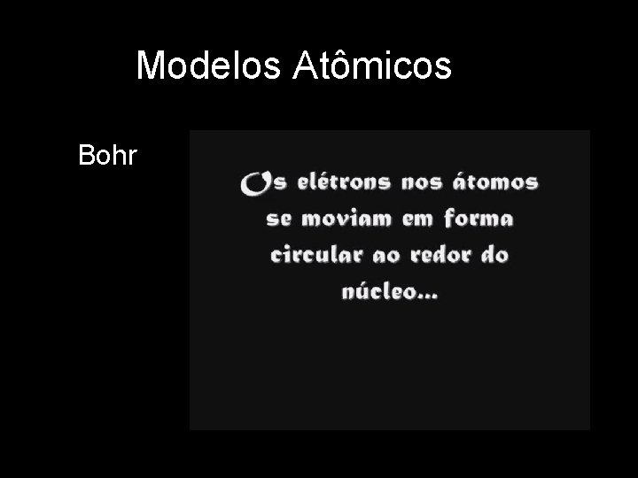 Modelos Atômicos Bohr 