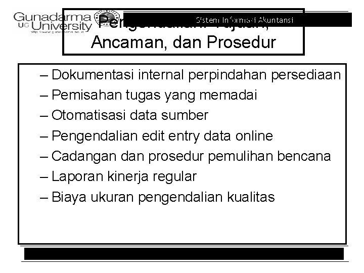 Sistem Informasi Akuntansi Pengendalian: Tujuan, Ancaman, dan Prosedur – Dokumentasi internal perpindahan persediaan –