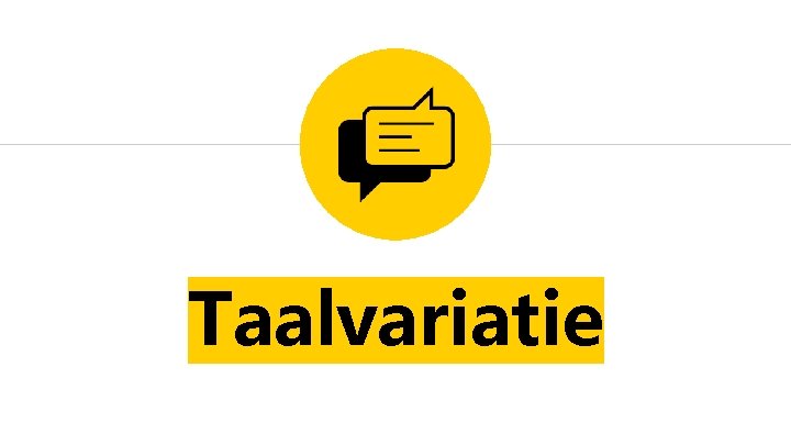 Taalvariatie 