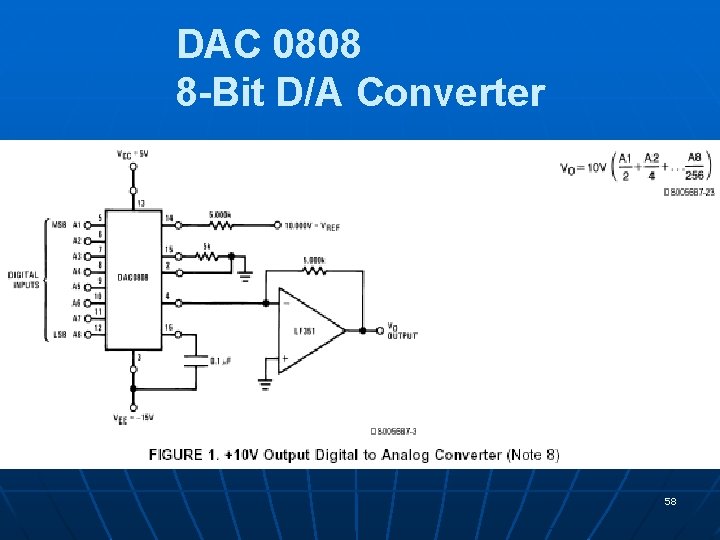 DAC 0808 8 -Bit D/A Converter 58 