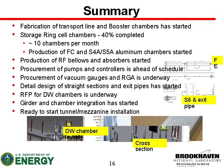 Summary • • • Fabrication of transport line and Booster chambers has started Storage