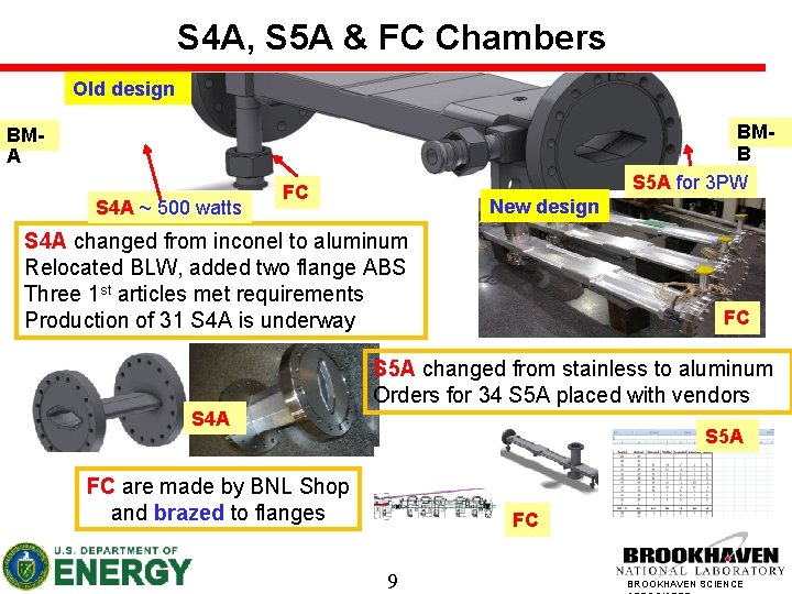 S 4 A, S 5 A & FC Chambers Old design BMB S 5