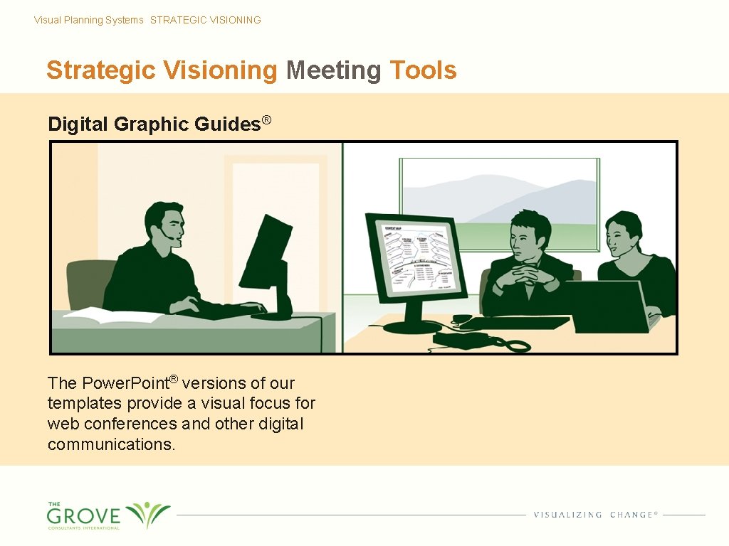 Visual Planning Systems STRATEGIC VISIONING Strategic Visioning Meeting Tools Digital Graphic Guides® The Power.